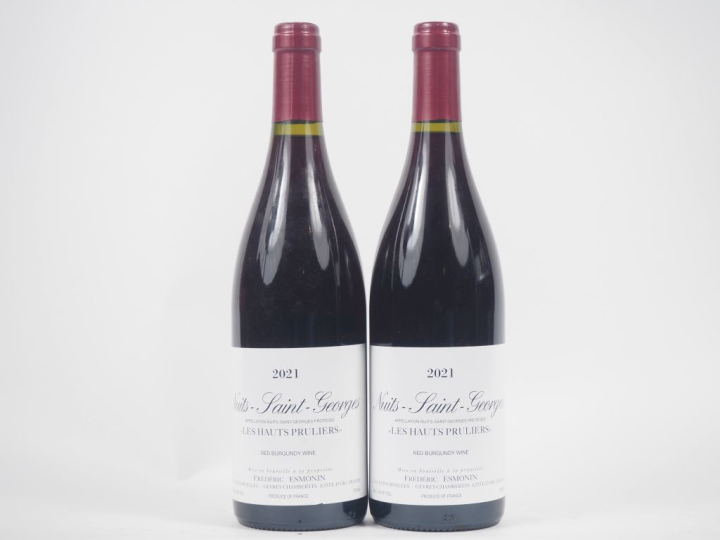 2 BOUTEILLES NUITS SAINT GEORGES "LES HAUTS PRULIERS" FRÉDÉRIC ESMONIN