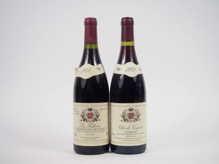 2 BOUTEILLES PIERRE LAFOREST : 1 CHAMBOLLE MUSIGNY "LES FALLERONS" - 1