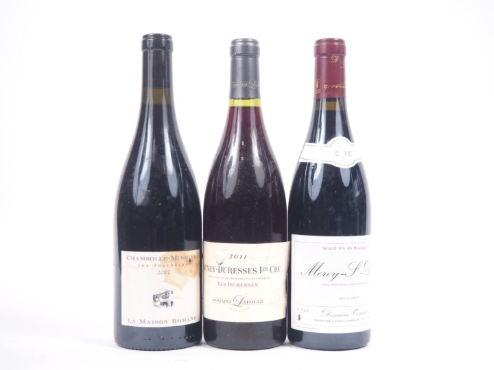 3 BOUTEILLES : 1 CHAMBOLLE MUSIGNY "LES FOUCHÈRES" LA MAISON ROMANE - 