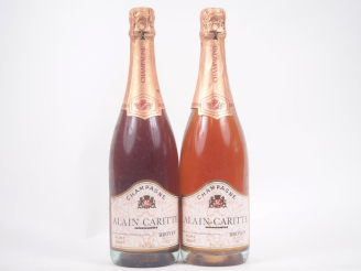 Vente aux enchères 2 BOUTEILLES CHAMPAGNE ROSÉ ALAIN CARITTE BROYES 