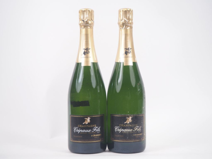2 BOUTEILLES CHAMPAGNE CRÉPAUX FILS 