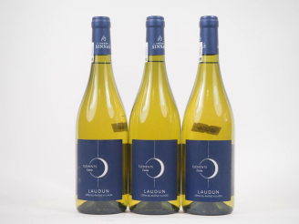 Vente aux enchères 3 BOUTEILLES CÔTES DU RHÔNE VILLAGES BLANC "ÉLÉMENTS LUNA" MAISON SINN