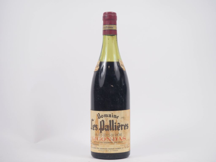 1 BOUTEILLE GIGONDAS DOMAINE LES PALLIÈRES - NM - 5,3 CM 