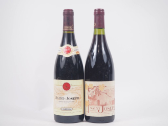 Vente aux enchères 2 BOUTEILLE ST JOSEPH : 1 BORDÉ - 1999 / 1 GUIGAL - 2019