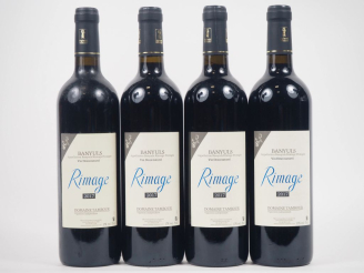 Vente aux enchères 4 BOUTEILLES BANYULS RIMAGE DOMAINE TAMBOUR - 2017