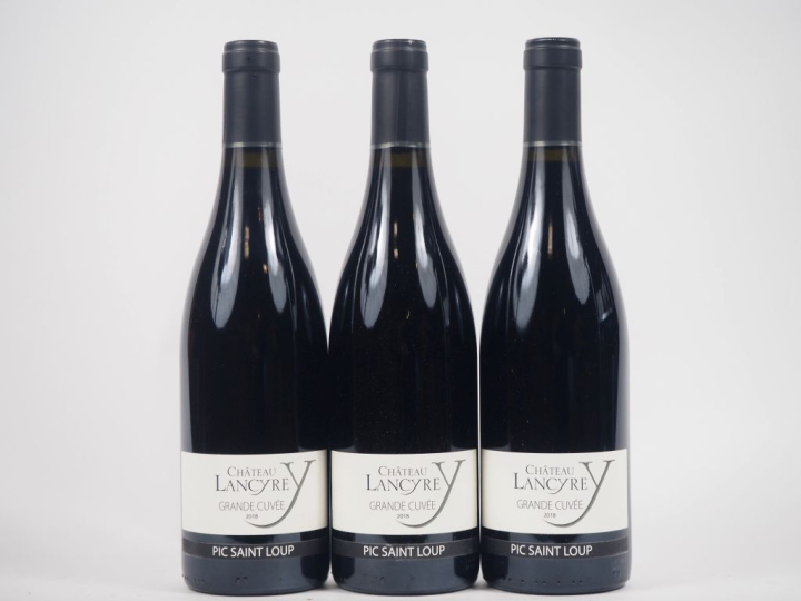 3 BOUTEILLES PIC ST LOUP CHÂTEAU LANCYRE "GRANDE CUVÉE" - 2018