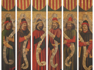 Vente aux enchères Ecole d'Aragon vers 1450-60, suiveur de Jaime Huguet. SIX PROPHETES, d