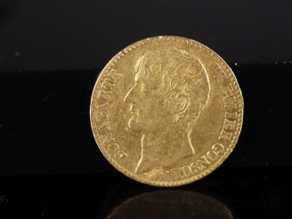 Vente aux enchères Pièce de 40 Francs or, An 12-A. FRAIS ACHETEURS 10% TTC.