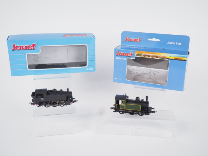 Matériel roulant en en HO de marque jouef lot de 2 locomotives dont ju