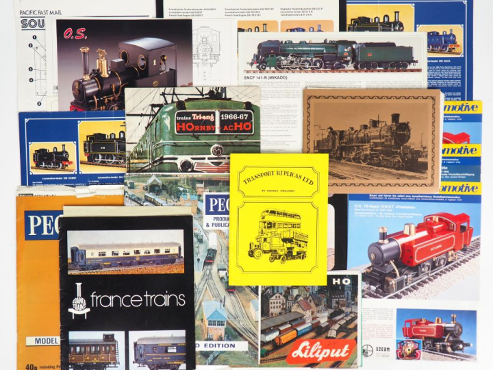 Lot de catalogue et documentation dont France train, fulgurex, faller 