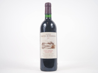 Vente aux enchères 1 BOUTEILLE CHÂTEAU TERTE ROTEBOEUF GC ST ÉMILION - 1990 - ETLT