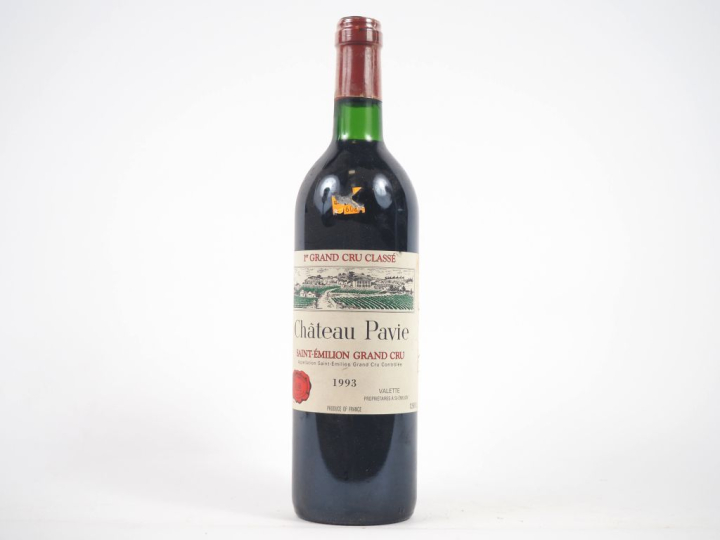 1 BOUTEILLE CHÂTEAU PAVIE 1er GCC ST ÉMILION - 1993 - BON NIVEAU/ELA