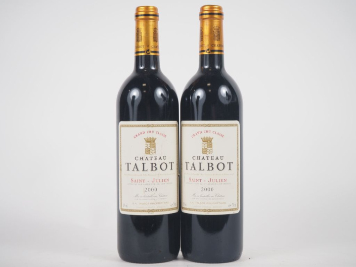 2 BOUTEILLES CHÂTEAU TALBOT GCC ST JULIEN - 2000