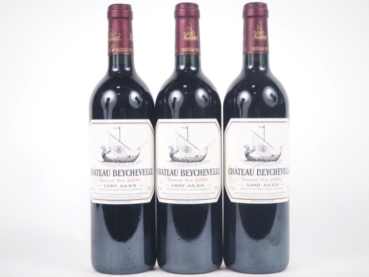 3 BOUTEILLES CHÂTEAU BEYCHEVELLE GCC ST JULIEN - 2000