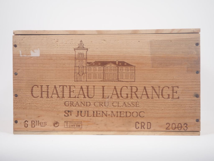 6 BOUTEILLES CHÂTEAU LAGRANGE GCC ST JULIEN - 2003 - CBO 