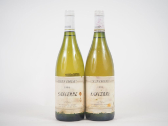 Vente aux enchères 2 BOUTEILLES SANCERRE BLANC"LE CHÊNE" LUCIEN CROCHET - 1996 - ELA