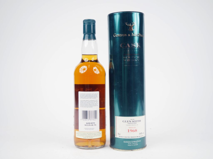 GLEN KEITH 39 YEARS GORDON   MACPHAIL DISTILLED : 12/03/1968 - BOTTLED