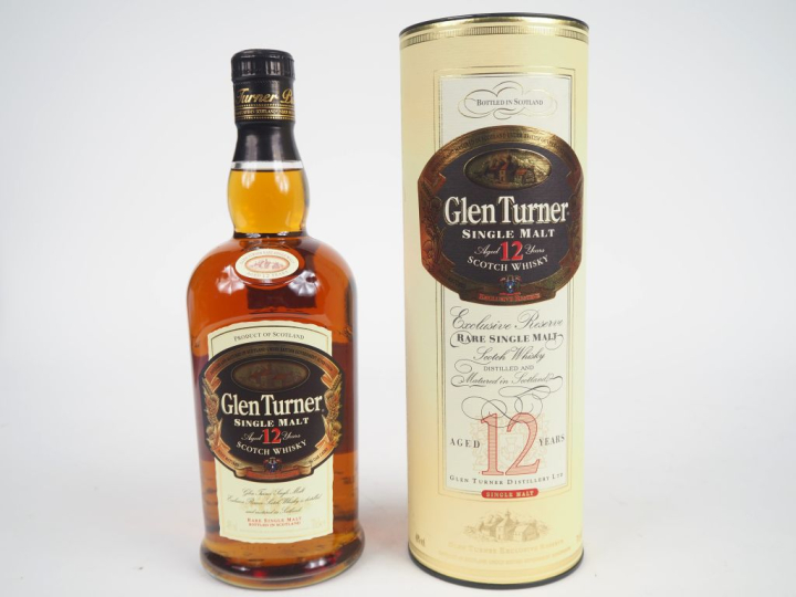GLEN TURNER 12 YEARS - 40 %  - NIVEAU BAS - COFFRET 