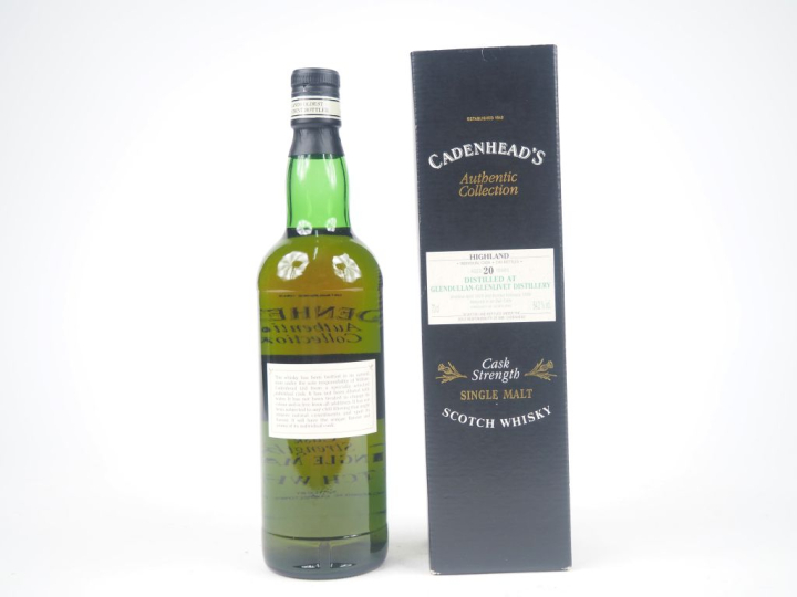 GLENDULLAN-GLENLIVET 20 YEARS CADENHEAD'S DISTILLED : 04/1978 - BOTTLE