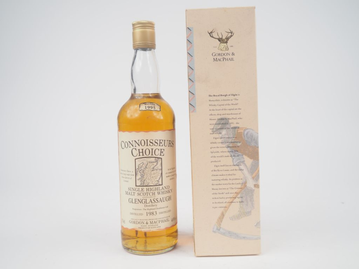 GLENGLASSAUGH 12 YEARS GORDON   MACPHAIL DISTILLED : 1983 - BOTTLED : 