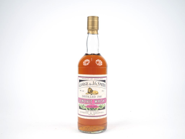 GLENLIVET GORDON   MACPHAIL/GEORGE   J.G. SMITH'S DISTILLED : 1940 - 4