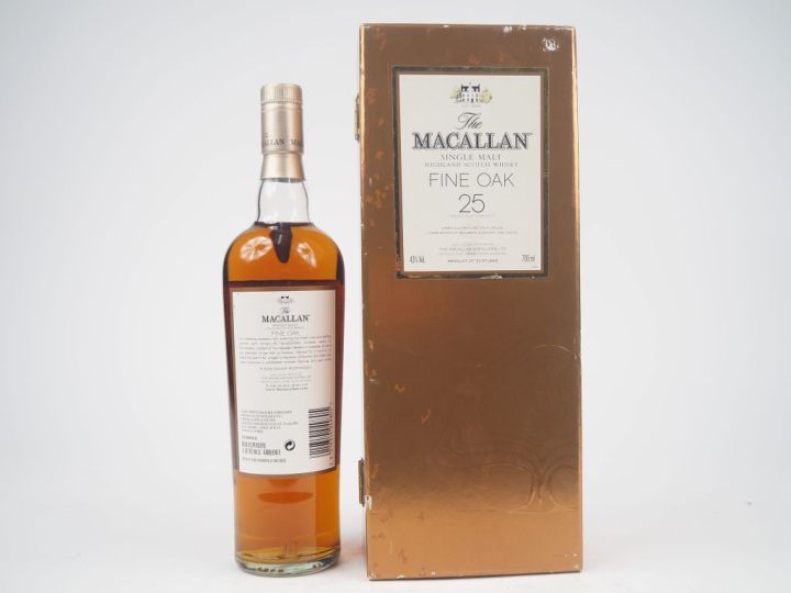 MACALLAN (THE) 25 YEARS YEARS FINE AOK - 43 % - COFFRET ABIMÉ