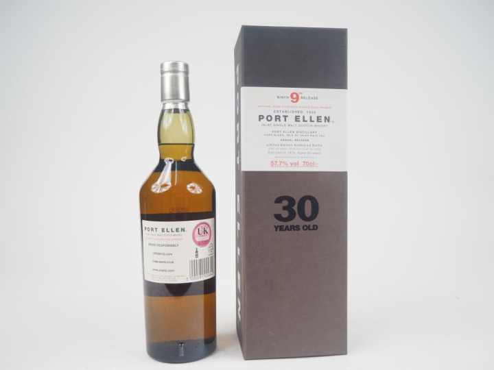 PORT ELLEN 30 YEARS 9TH RELEASE LIMITED EDITION DISTILLED : 1979 - BOT