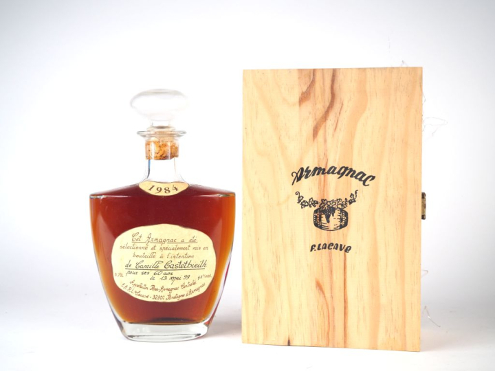 1 BOUTEILLE BAS ARMAGNAC LACAVE 42 % - 1984 - CBO 