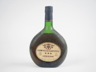 Vente aux enchères 1 BOUTEILLE ARMAGNAC *** COMTE DE LAFITE - NIVEAU BAS 