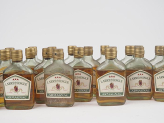 Vente aux enchères 22 FLASQUES ARMAGNAC *** LARRESSINGLE