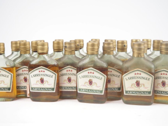 Vente aux enchères 27 FLASQUES ARMAGNAC *** LARRESSINGLE