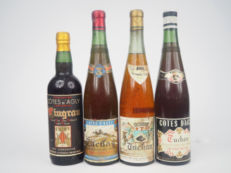Vente aux enchères 4 BOUTEILLES CÔTES D'AGLY : 1 VINGRAU / 3 TUCHAN 