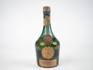 Vente aux enchères 1 VIEILLE BOUTEILLE (35 cl ?) BENEDICTINE D.O.M - NIVEAU BAS / ETA 
