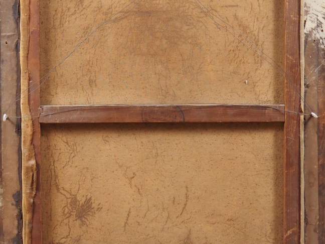 F. ROYBET. "autoportrait à la veste rouge" Huile sur toile, signée en 