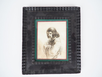 Vente aux enchères Dominique Vivant DENON (1747 – 1825) (Attribué à). "Personnage de troi