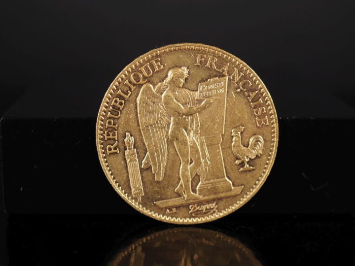 Pièce de 100 Francs or, République Française, 1903-A.  FRAIS ACHETEURS
