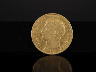 Vente aux enchères Pièce de 40 Francs or, Napoléon Empereur,1806-U. FRAIS ACHETEURS 10% H