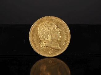 Vente aux enchères Pièce de 40 Francs or, Louis XVIII, Roi des Français, 1816-A. FRAIS AC