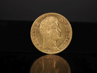 Vente aux enchères Pièce de 40 Francs or, Charles X, Roi de France, 1830-A. FRAIS ACHETEU
