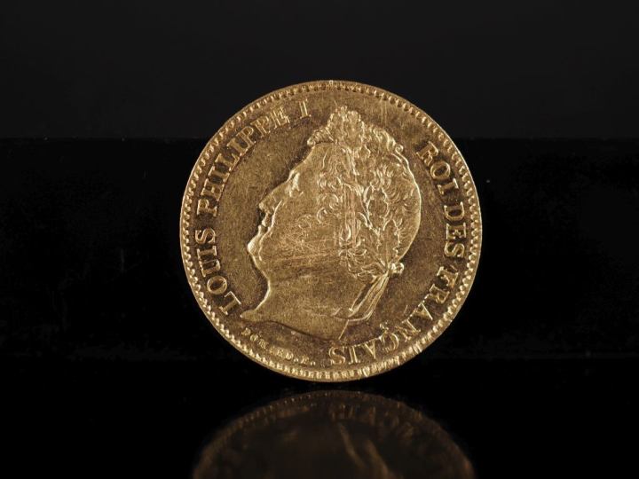 Pièce de 40 Francs or, Louis-Philippe I, Roi des Français, 1836-A. FRA
