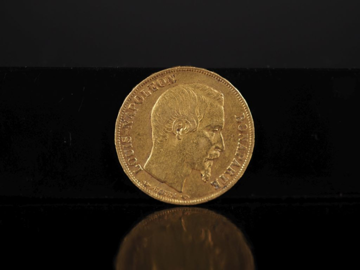 Pièce de 20 Francs or, Louis-Napoléon Bonaparte, 1852-A. FRAIS ACHETEU