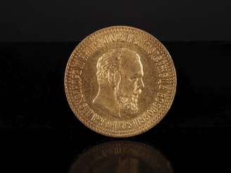 Vente aux enchères Pièce de 10 Roubles or, Nicolas III, 1894.  FRAIS ACHETEURS 10% HT.