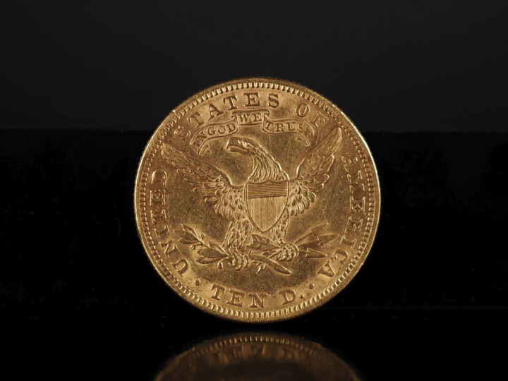 Pièce de 10 Dollars, or 1881. FRAIS ACHETEURS 10% HT.