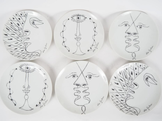 Vente aux enchères A. GIRAUD   BROUSSEAU à Limoges.  D'après Jean COCTEAU.  9 grandes ass