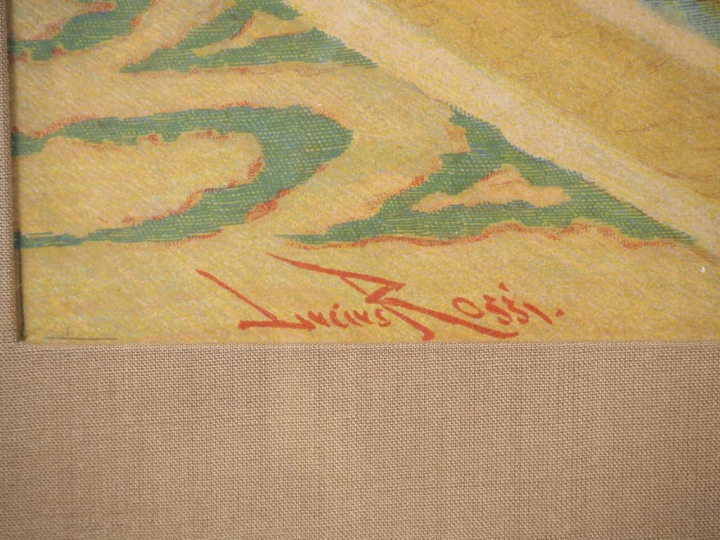 Lucius ROSSI. "Le salon" Paire de gravures en couleur signées en bas à