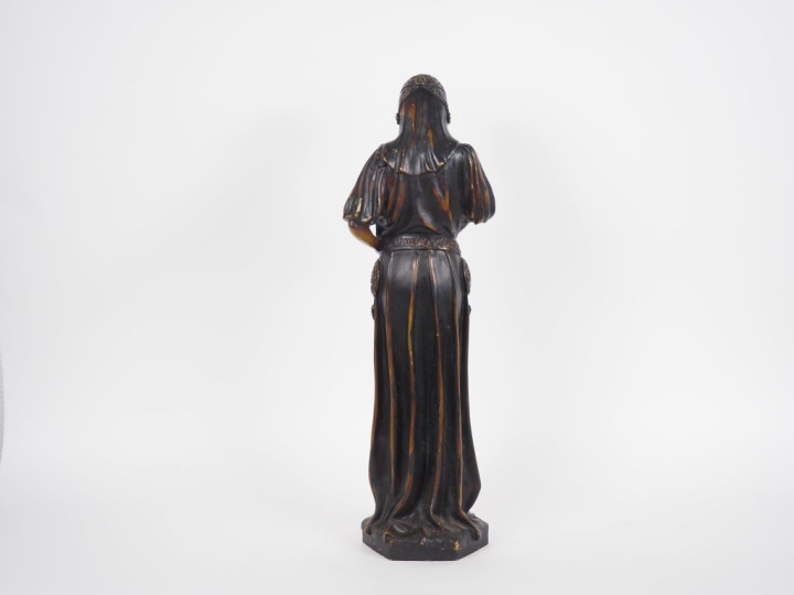 Ecole française XXème.  "la belle esclave"  Sculpture en bronze à pati
