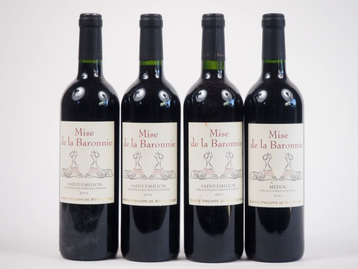 4 BOUTEILLES MISE DE LA BARONNIE BARON DE PHILIPPE DE ROTHSCHILD - 201