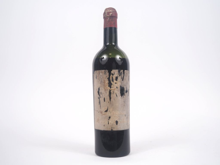 1 VIEILLE BOUTEILLE CHÂTEAU MOUTON ROTHSCHILD 1er GCC PAUILLAC - 192? 