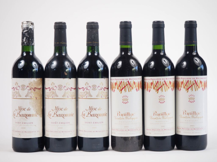 7 BOUTEILLES BARON PHILIPPE DE ROTHSCHILD : 3 PAUILLAC BARON NATHANIEL