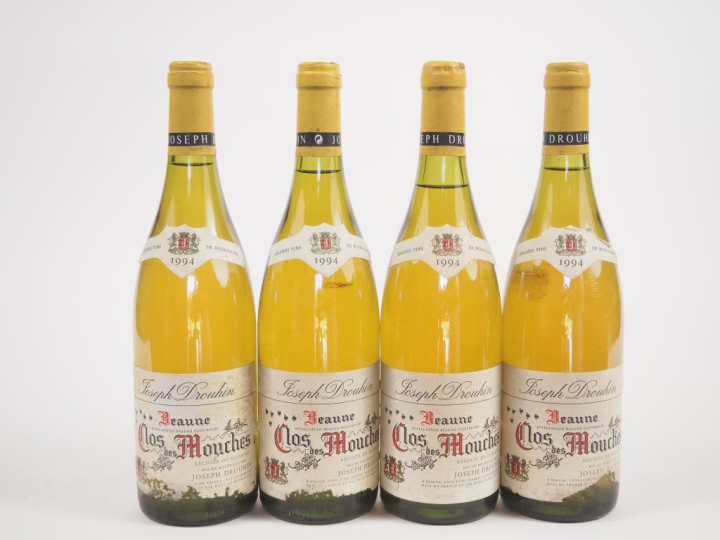 4 BOUTEILLES BEAUNE "CLOS DES MOUCHES" JOSEPH DROUHIN - 1994 - 3 EA